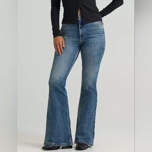 Lee High Waist Flare Jeans Size 27 70s Vintages Look